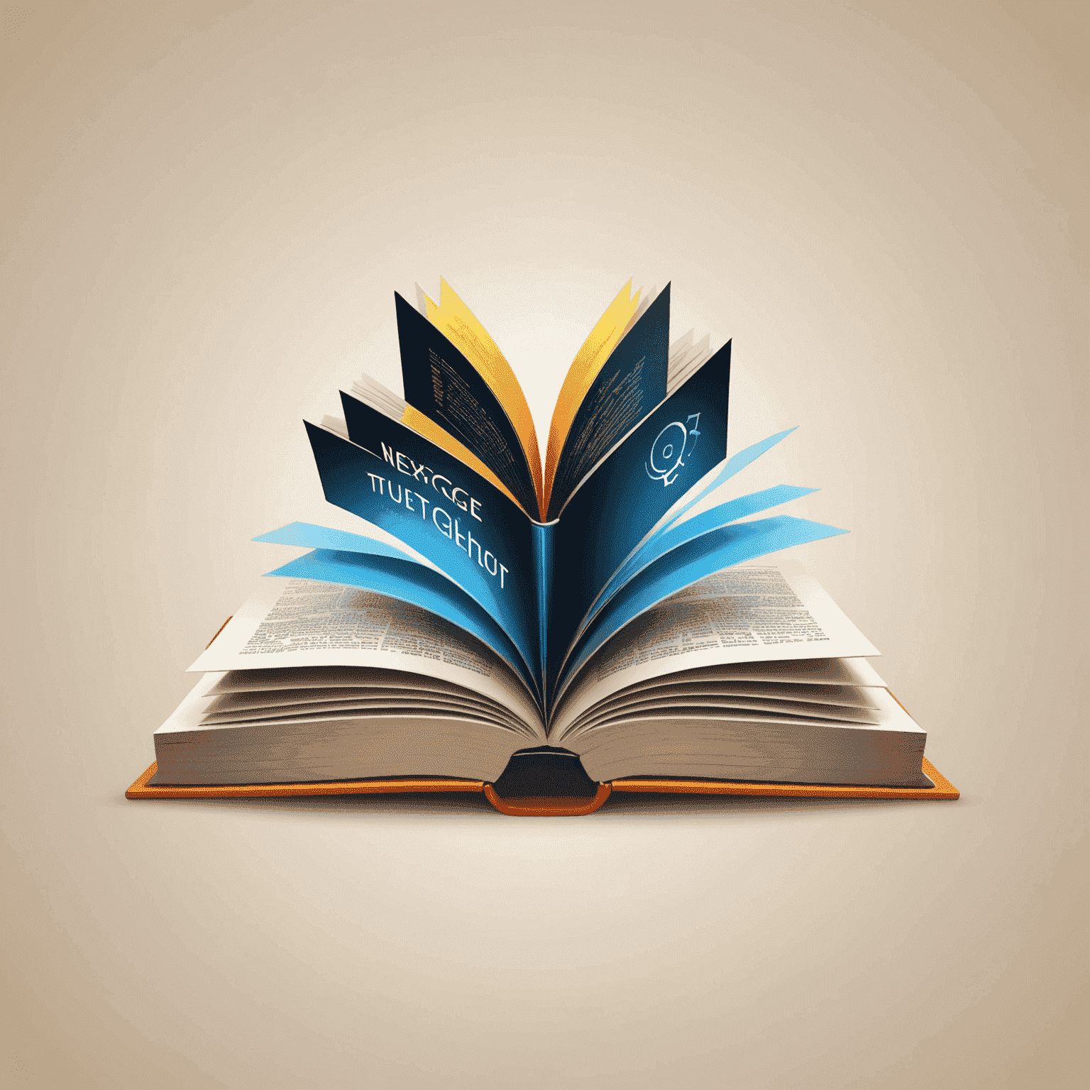 NextGeek Services Logo - An open book with a digital screen emerging from its pages, symbolizing online tutoring and e-learning